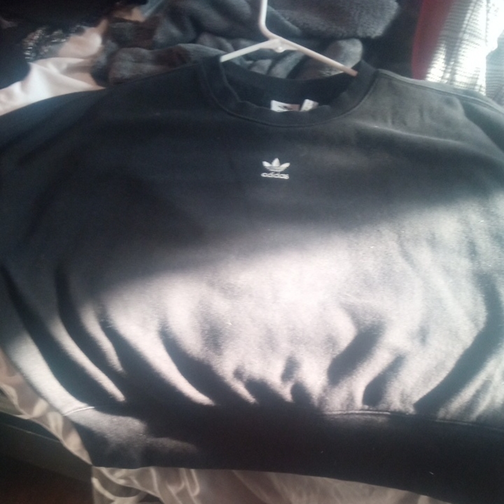 Adidas Men's Classic Black Crewneck Sweater